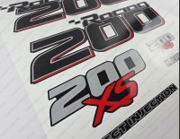Mercury Racing 200XS Optimax DFI 2016-2017 Outboard Decal Kit